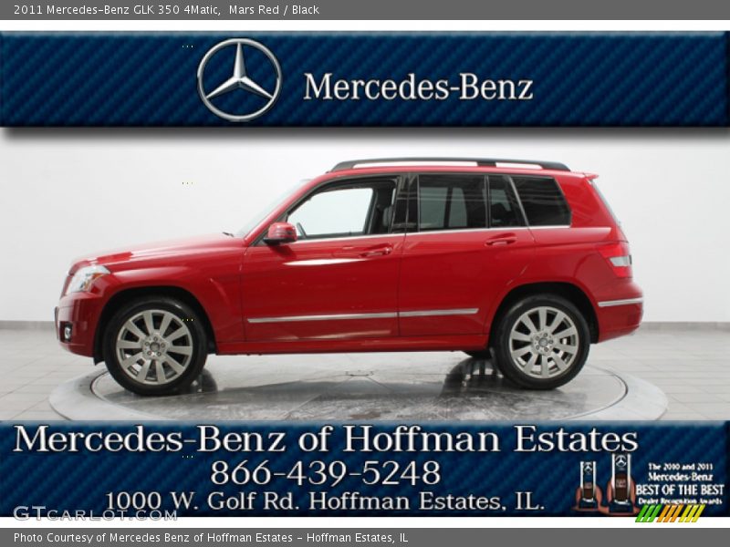 Mars Red / Black 2011 Mercedes-Benz GLK 350 4Matic