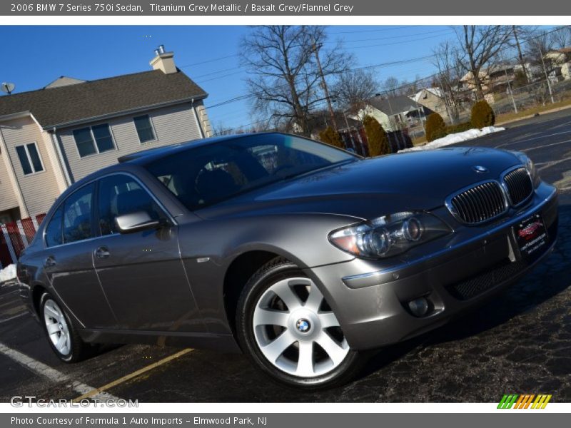 Titanium Grey Metallic / Basalt Grey/Flannel Grey 2006 BMW 7 Series 750i Sedan