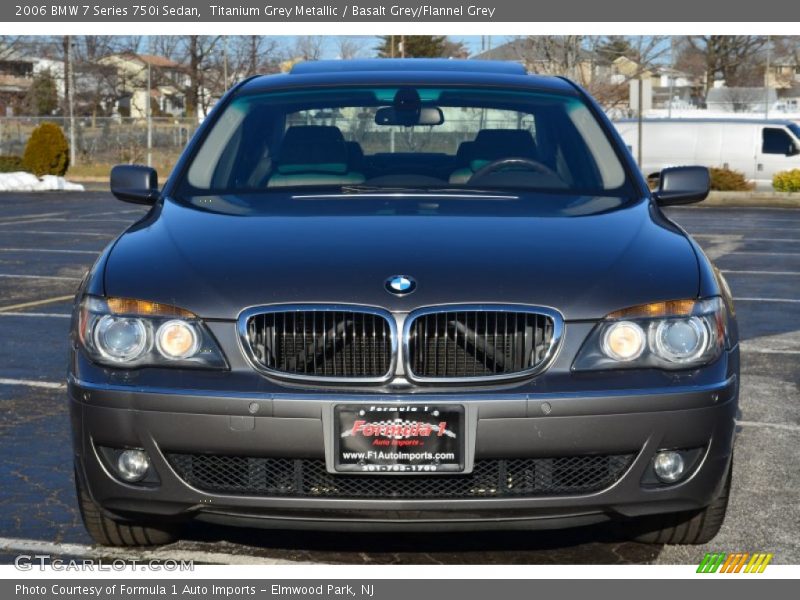 Titanium Grey Metallic / Basalt Grey/Flannel Grey 2006 BMW 7 Series 750i Sedan