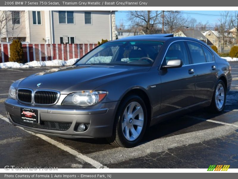 Titanium Grey Metallic / Basalt Grey/Flannel Grey 2006 BMW 7 Series 750i Sedan