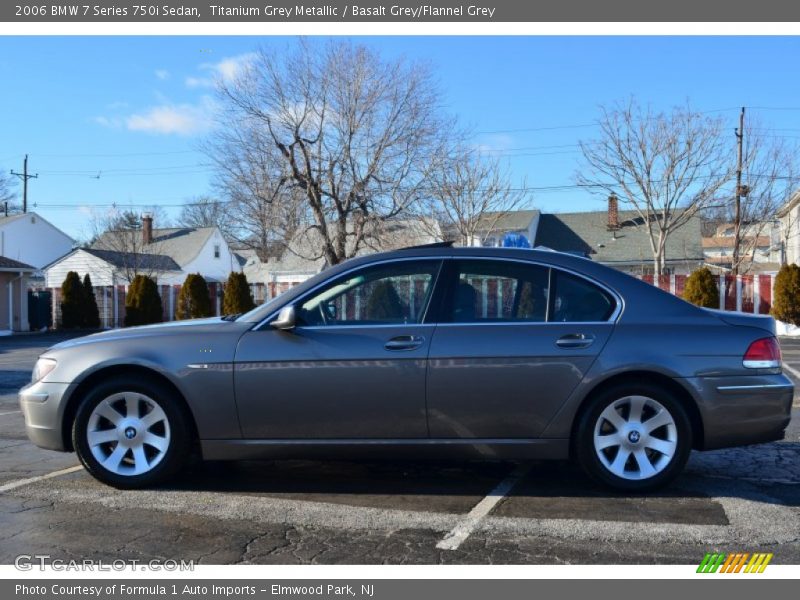 Titanium Grey Metallic / Basalt Grey/Flannel Grey 2006 BMW 7 Series 750i Sedan