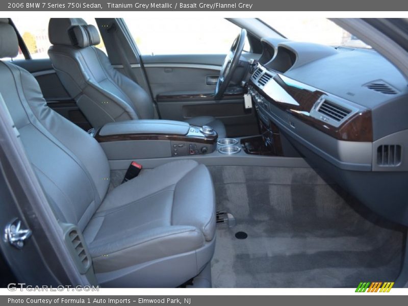 Titanium Grey Metallic / Basalt Grey/Flannel Grey 2006 BMW 7 Series 750i Sedan
