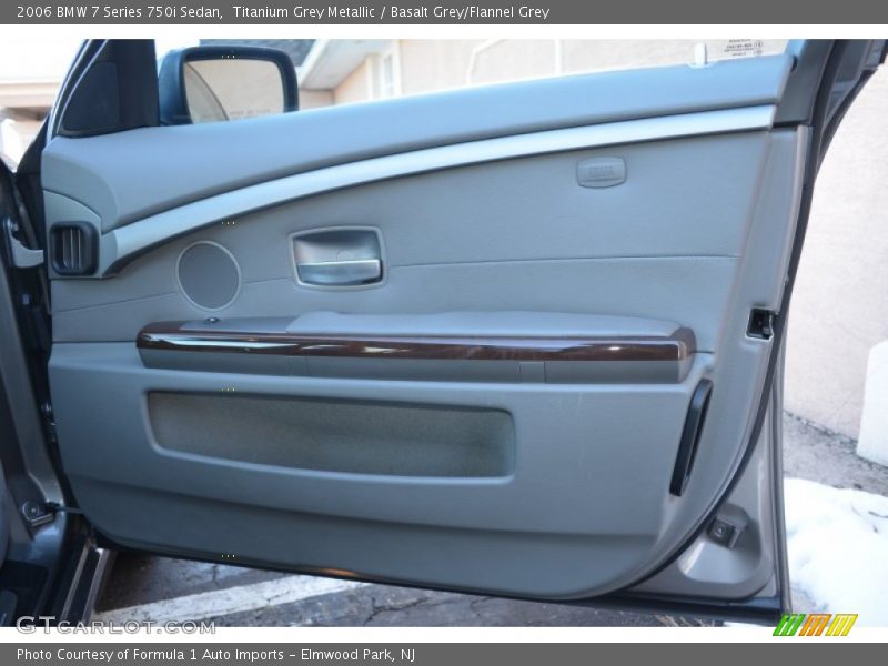 Titanium Grey Metallic / Basalt Grey/Flannel Grey 2006 BMW 7 Series 750i Sedan