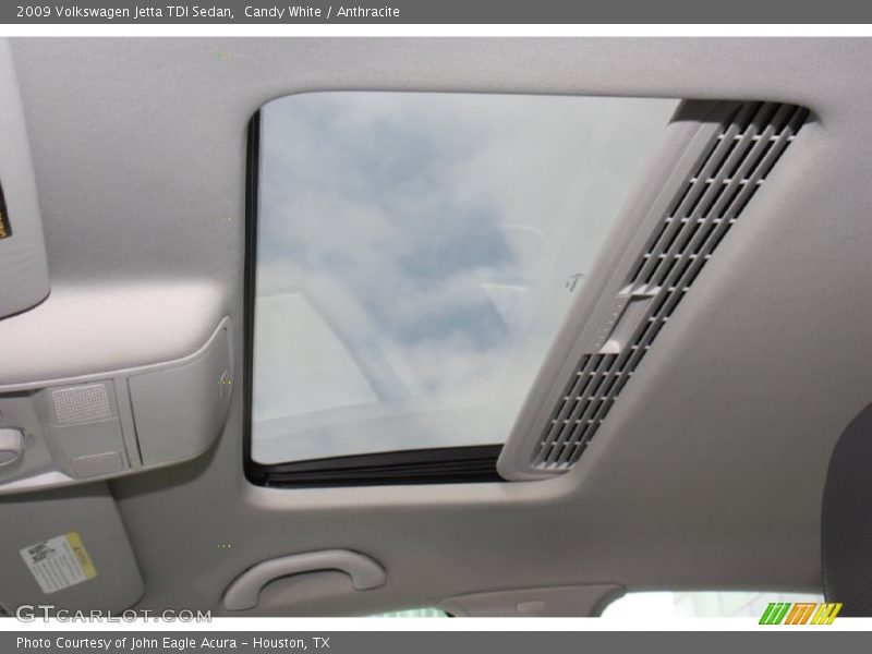 Sunroof of 2009 Jetta TDI Sedan