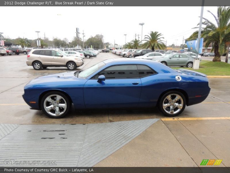 Blue Streak Pearl / Dark Slate Gray 2012 Dodge Challenger R/T