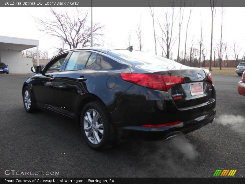 Ebony Black / Gray 2012 Kia Optima EX