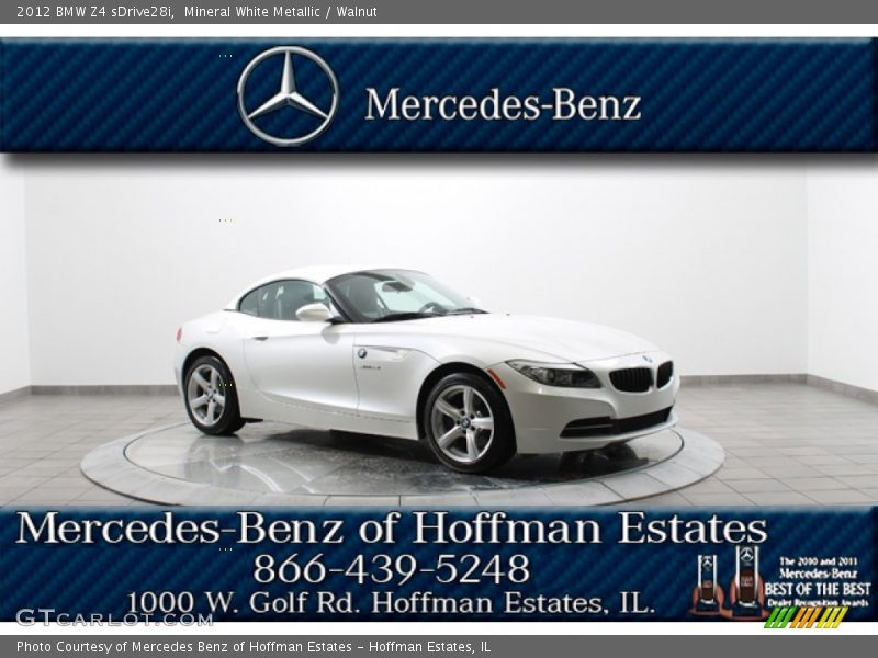 Mineral White Metallic / Walnut 2012 BMW Z4 sDrive28i