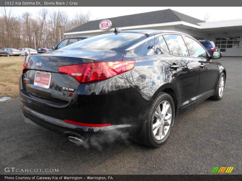 Ebony Black / Gray 2012 Kia Optima EX