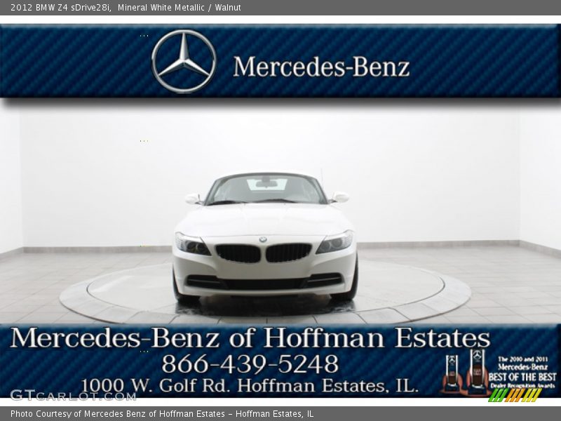 Mineral White Metallic / Walnut 2012 BMW Z4 sDrive28i