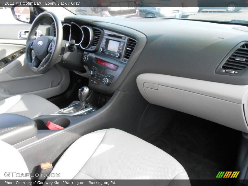 Ebony Black / Gray 2012 Kia Optima EX