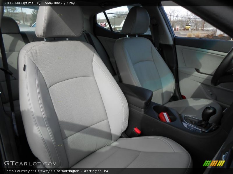 Ebony Black / Gray 2012 Kia Optima EX