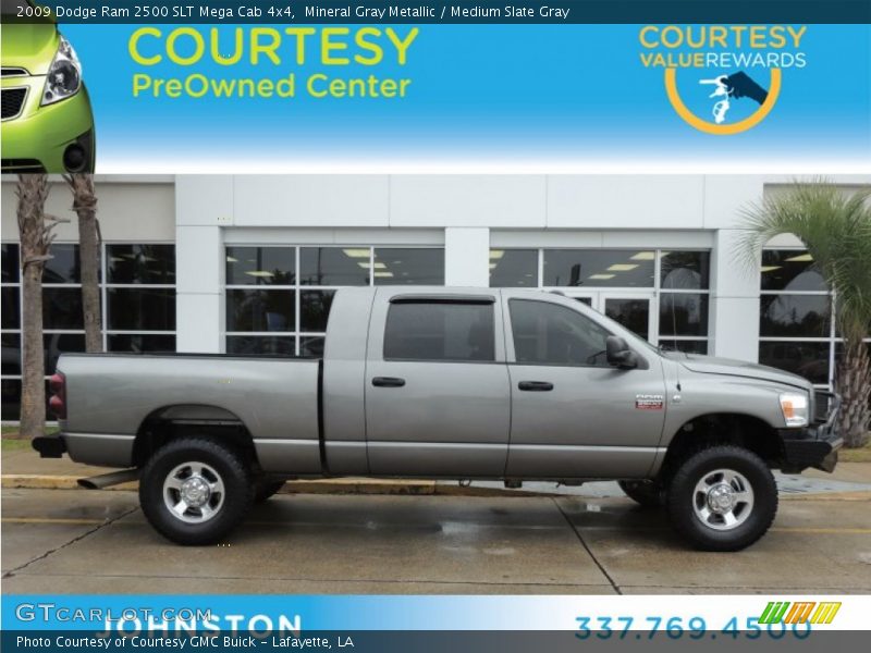 Mineral Gray Metallic / Medium Slate Gray 2009 Dodge Ram 2500 SLT Mega Cab 4x4