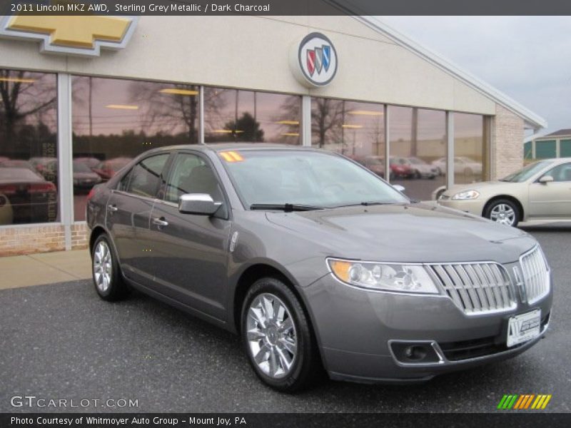 Sterling Grey Metallic / Dark Charcoal 2011 Lincoln MKZ AWD