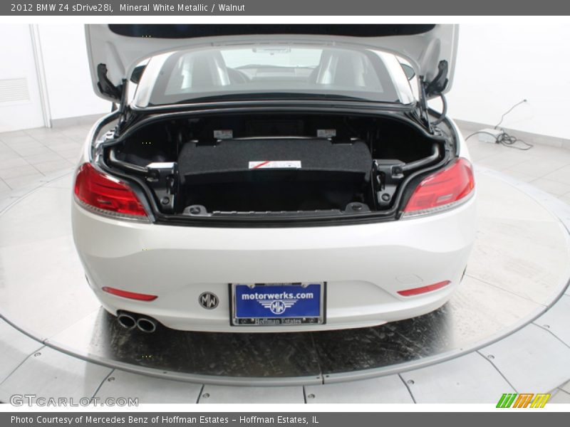 Mineral White Metallic / Walnut 2012 BMW Z4 sDrive28i