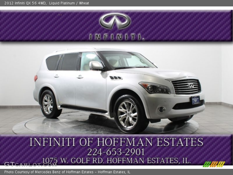 Liquid Platinum / Wheat 2012 Infiniti QX 56 4WD