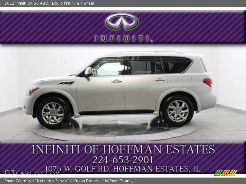Liquid Platinum / Wheat 2012 Infiniti QX 56 4WD