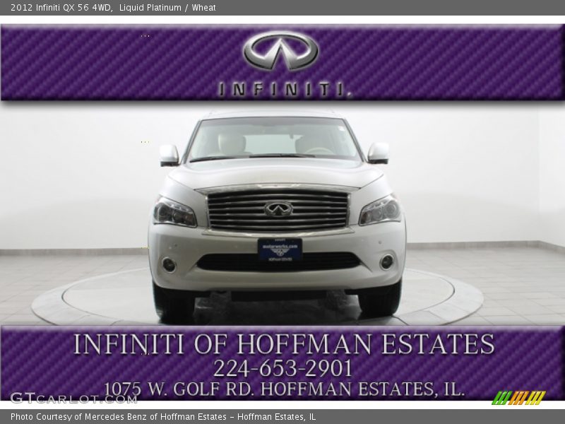Liquid Platinum / Wheat 2012 Infiniti QX 56 4WD