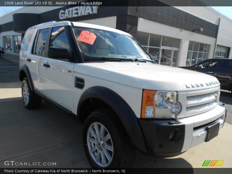 Alaska White / Alpaca Beige 2008 Land Rover LR3 V8 SE