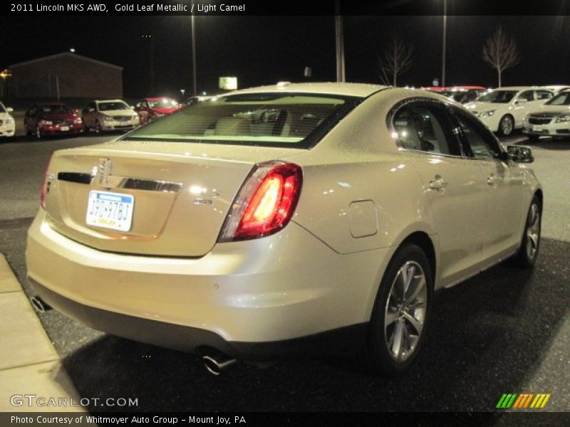 Gold Leaf Metallic / Light Camel 2011 Lincoln MKS AWD