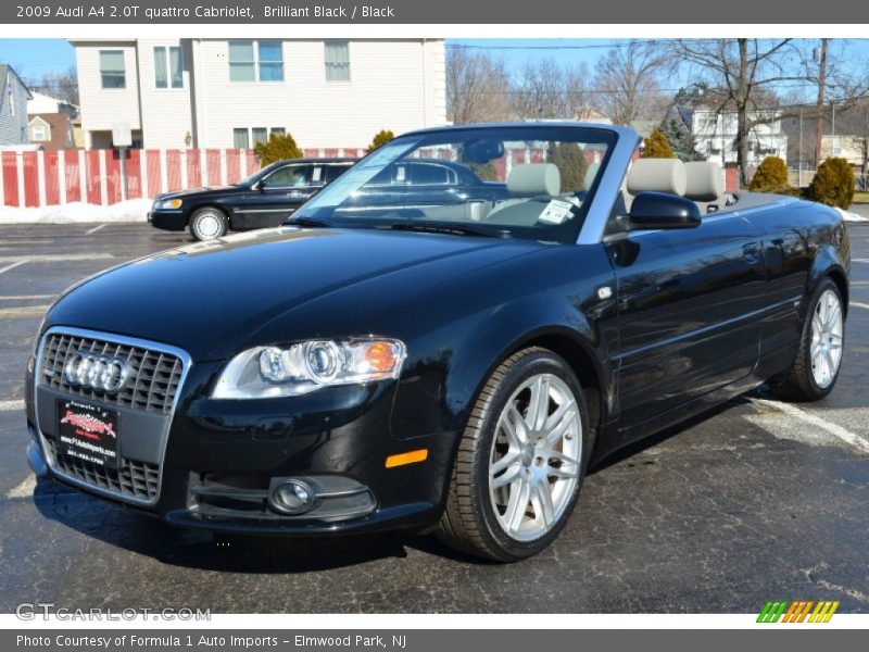 Brilliant Black / Black 2009 Audi A4 2.0T quattro Cabriolet