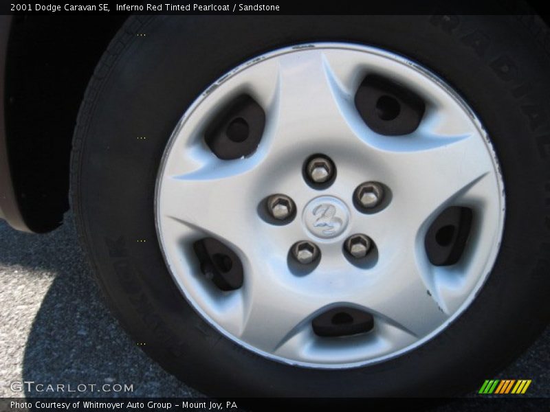 Inferno Red Tinted Pearlcoat / Sandstone 2001 Dodge Caravan SE