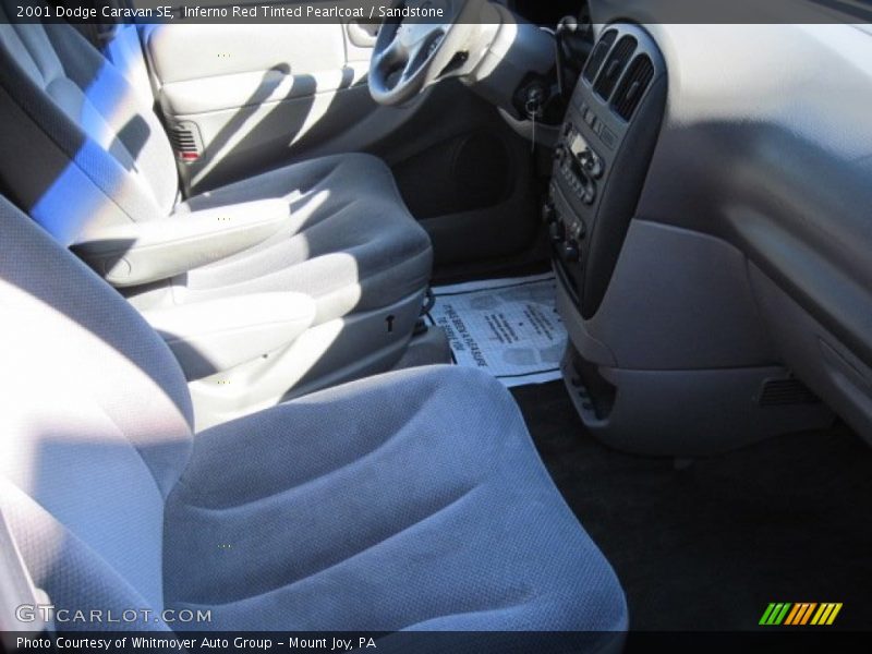 Inferno Red Tinted Pearlcoat / Sandstone 2001 Dodge Caravan SE