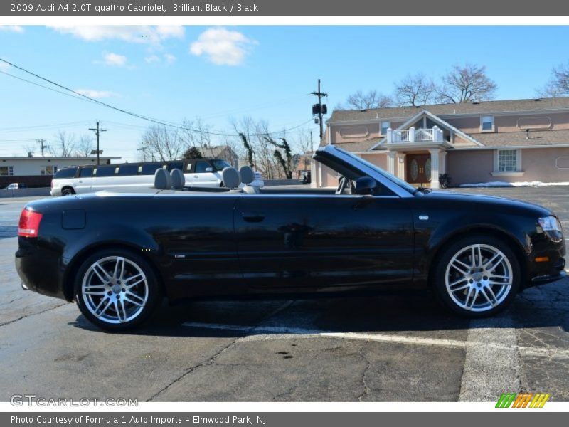 Brilliant Black / Black 2009 Audi A4 2.0T quattro Cabriolet
