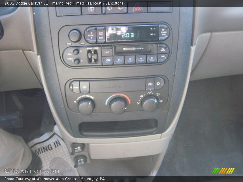 Inferno Red Tinted Pearlcoat / Sandstone 2001 Dodge Caravan SE