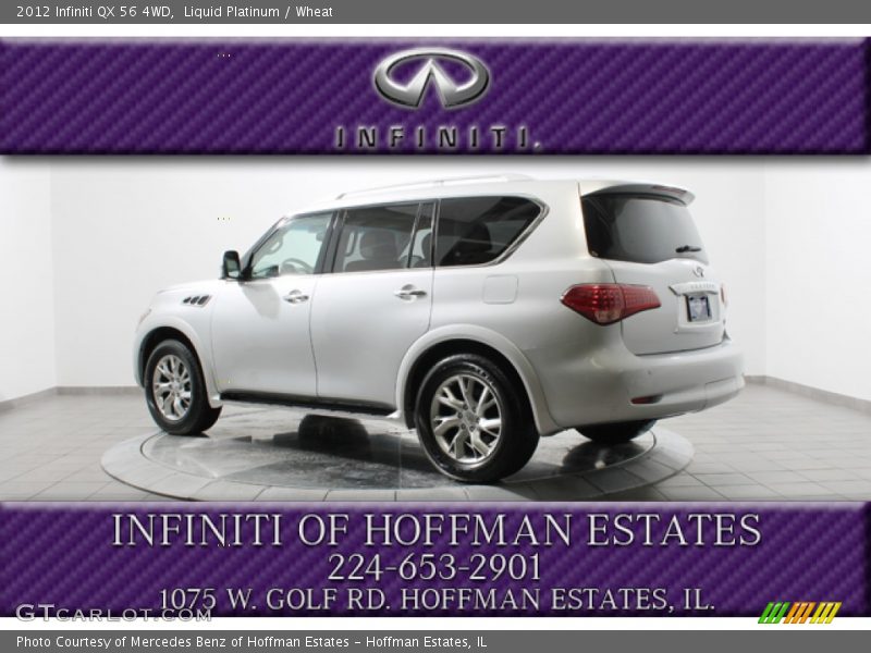 Liquid Platinum / Wheat 2012 Infiniti QX 56 4WD