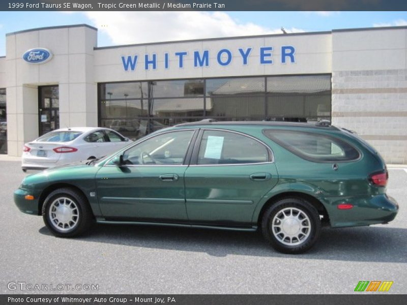 Tropic Green Metallic / Medium Prairie Tan 1999 Ford Taurus SE Wagon