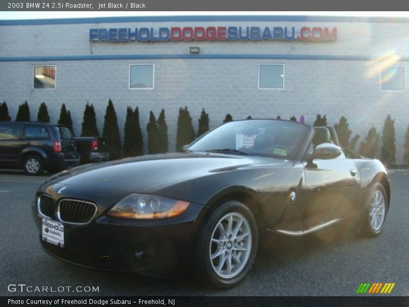 Jet Black / Black 2003 BMW Z4 2.5i Roadster
