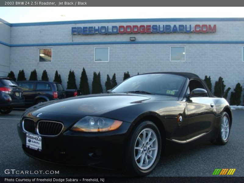 Jet Black / Black 2003 BMW Z4 2.5i Roadster