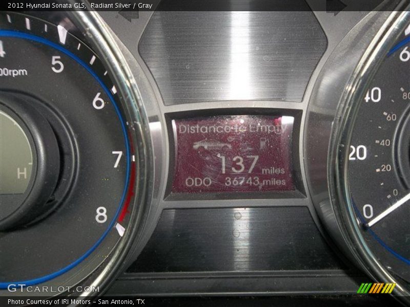 Radiant Silver / Gray 2012 Hyundai Sonata GLS