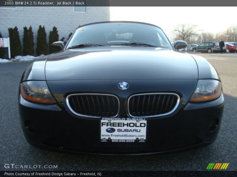Jet Black / Black 2003 BMW Z4 2.5i Roadster