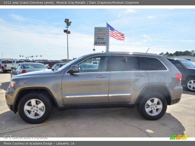 Mineral Gray Metallic / Dark Graystone/Medium Graystone 2012 Jeep Grand Cherokee Laredo