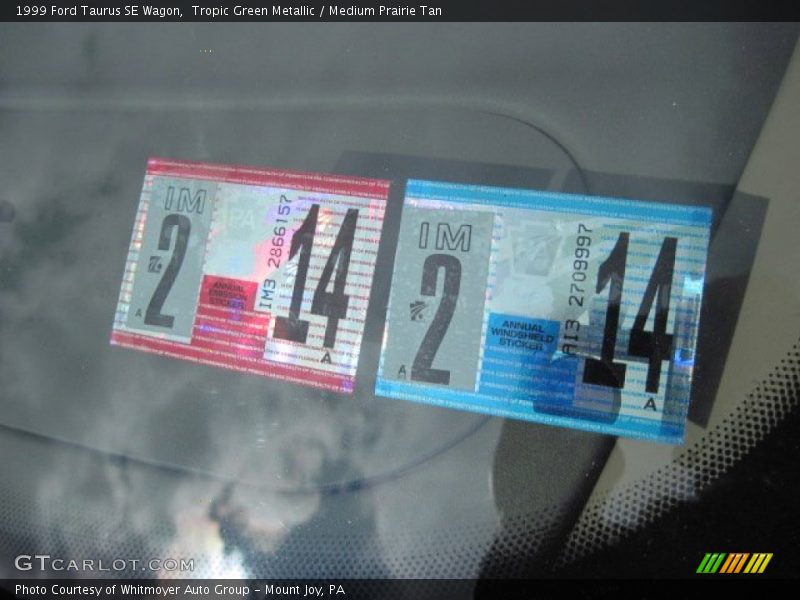 Tropic Green Metallic / Medium Prairie Tan 1999 Ford Taurus SE Wagon