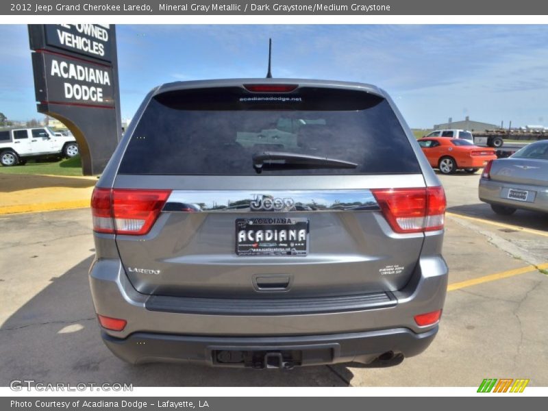 Mineral Gray Metallic / Dark Graystone/Medium Graystone 2012 Jeep Grand Cherokee Laredo