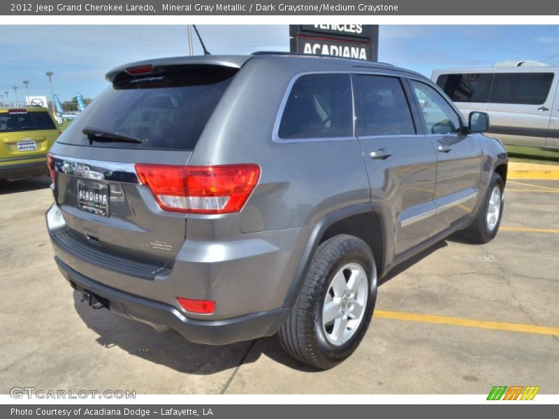 Mineral Gray Metallic / Dark Graystone/Medium Graystone 2012 Jeep Grand Cherokee Laredo