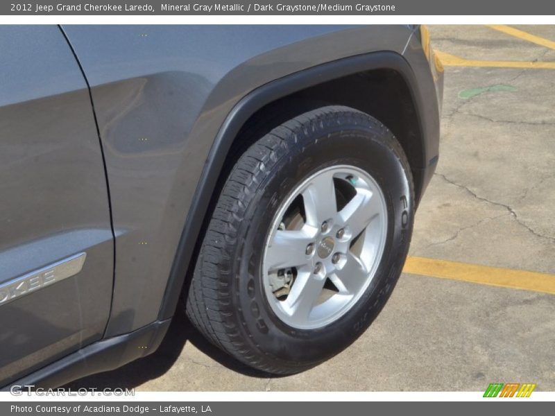 Mineral Gray Metallic / Dark Graystone/Medium Graystone 2012 Jeep Grand Cherokee Laredo