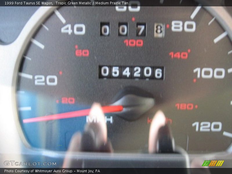 Tropic Green Metallic / Medium Prairie Tan 1999 Ford Taurus SE Wagon