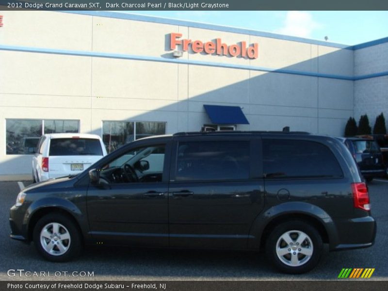 Dark Charcoal Pearl / Black/Light Graystone 2012 Dodge Grand Caravan SXT