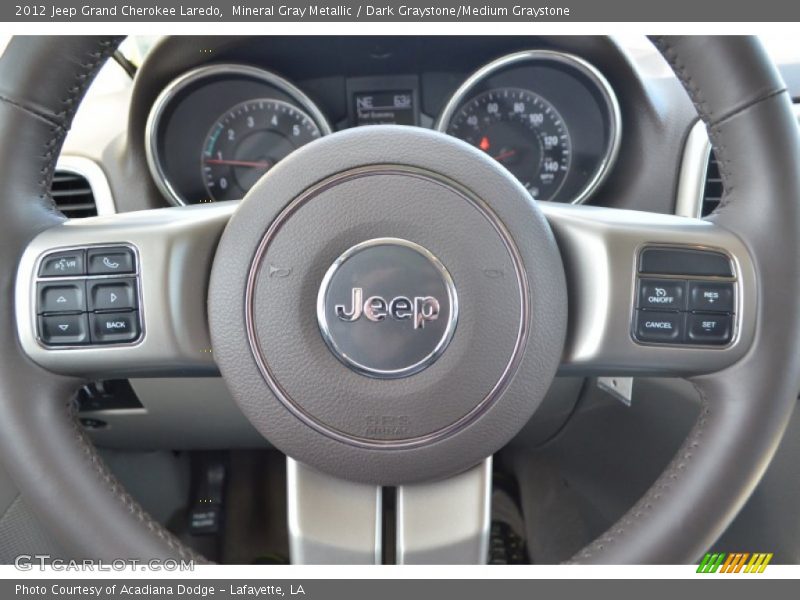 Mineral Gray Metallic / Dark Graystone/Medium Graystone 2012 Jeep Grand Cherokee Laredo
