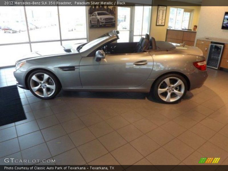 Paladium Silver Metallic / Black 2012 Mercedes-Benz SLK 350 Roadster