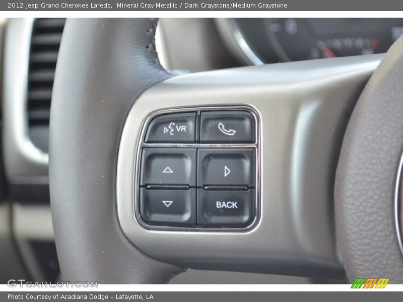 Mineral Gray Metallic / Dark Graystone/Medium Graystone 2012 Jeep Grand Cherokee Laredo