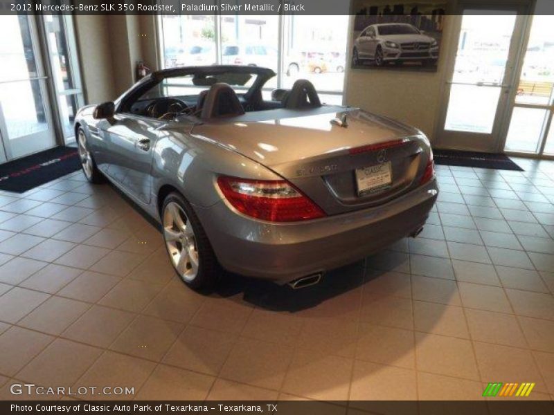 Paladium Silver Metallic / Black 2012 Mercedes-Benz SLK 350 Roadster
