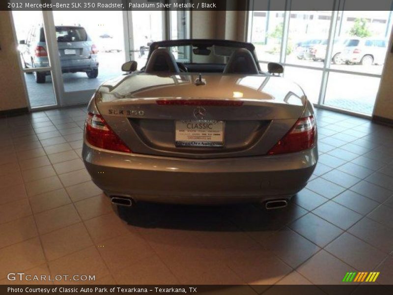 Paladium Silver Metallic / Black 2012 Mercedes-Benz SLK 350 Roadster