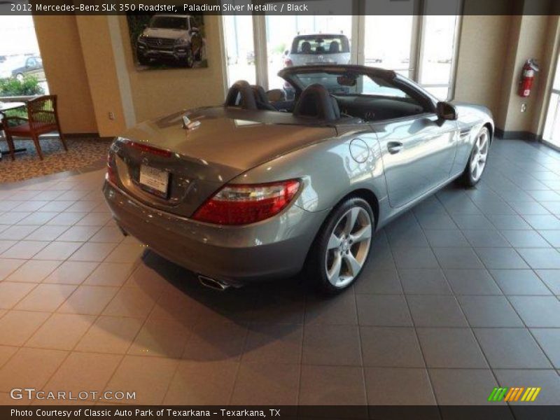 Paladium Silver Metallic / Black 2012 Mercedes-Benz SLK 350 Roadster