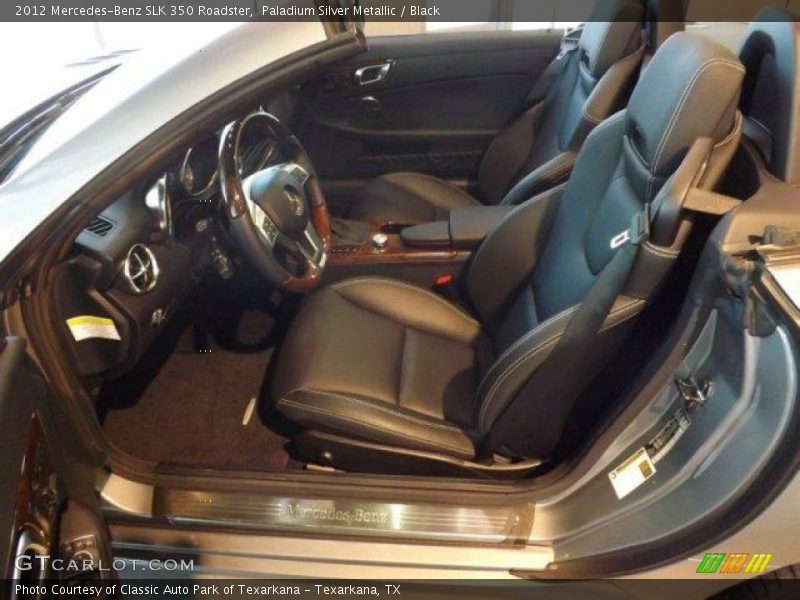 Paladium Silver Metallic / Black 2012 Mercedes-Benz SLK 350 Roadster