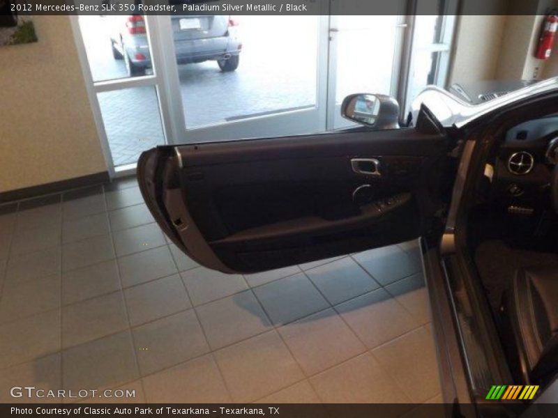 Paladium Silver Metallic / Black 2012 Mercedes-Benz SLK 350 Roadster