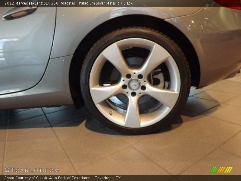 Paladium Silver Metallic / Black 2012 Mercedes-Benz SLK 350 Roadster